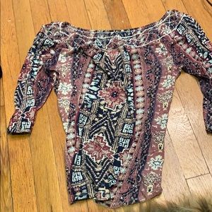 Lucky brand off the shoulder top